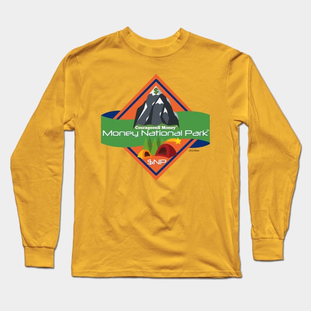 Courageous Money - Money National Park Design Long Sleeve T-Shirt by CCnDoc